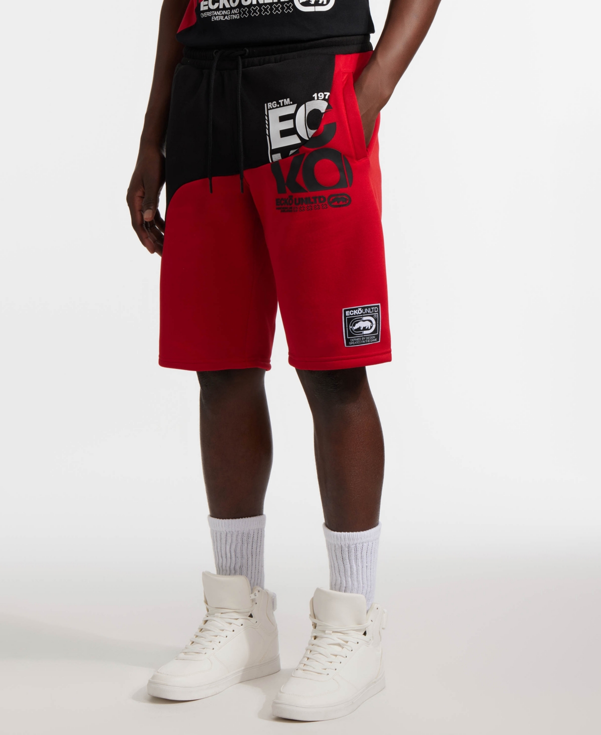 Ecko Unltd Hodad Fleece Short In Animal Print