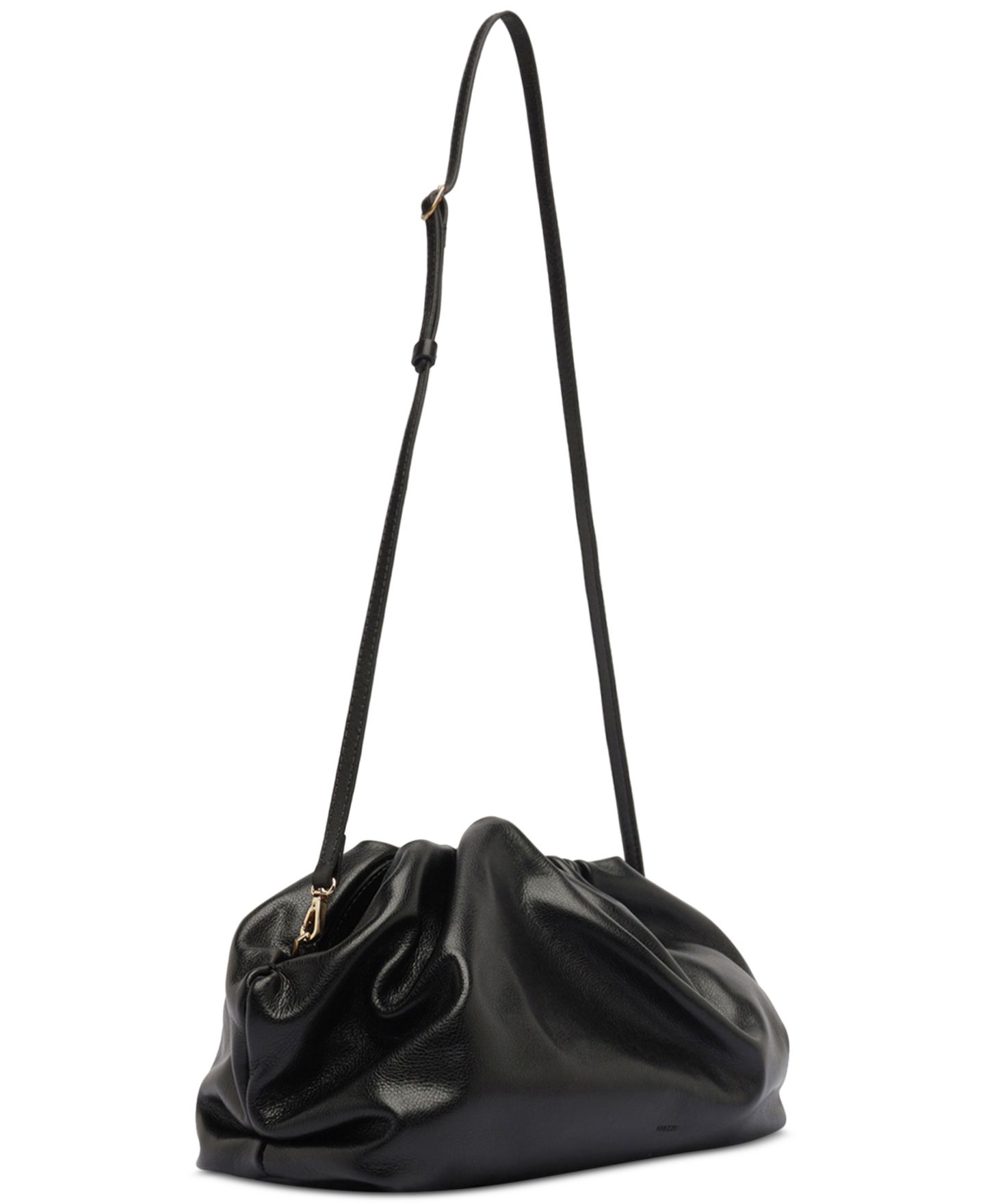 Женская сумка Arezzo Elizabeth Medium Leather Snap Button Handbag, цвет: Чёрный — фото 5