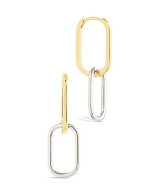 Raleigh Link Drop Hoop Earrings