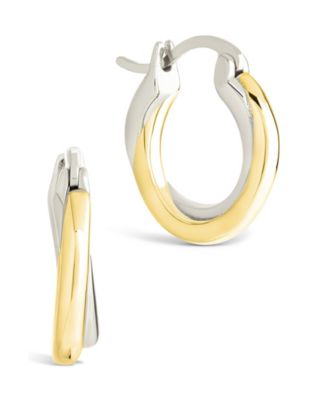 Sterling Forever - Sterling Silver Janice Twisted Hoop Earrings