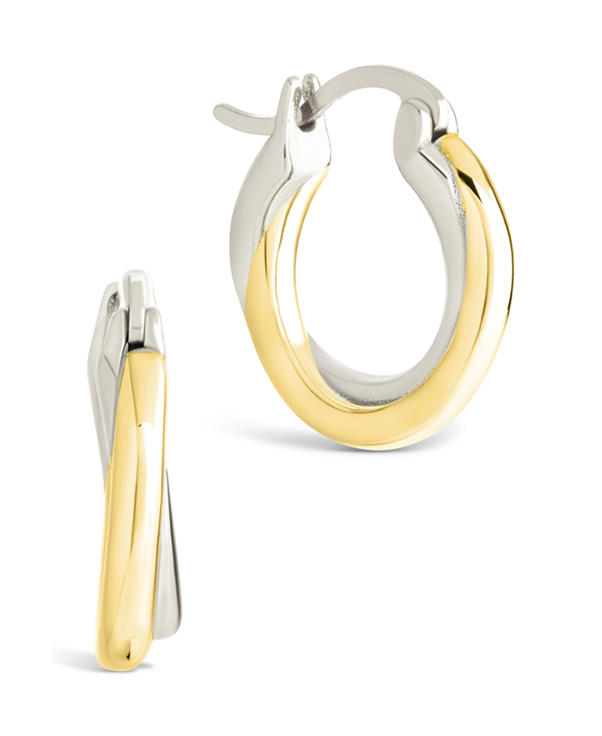 Sterling Forever Sterling Silver Janice Twisted Hoop Earrings