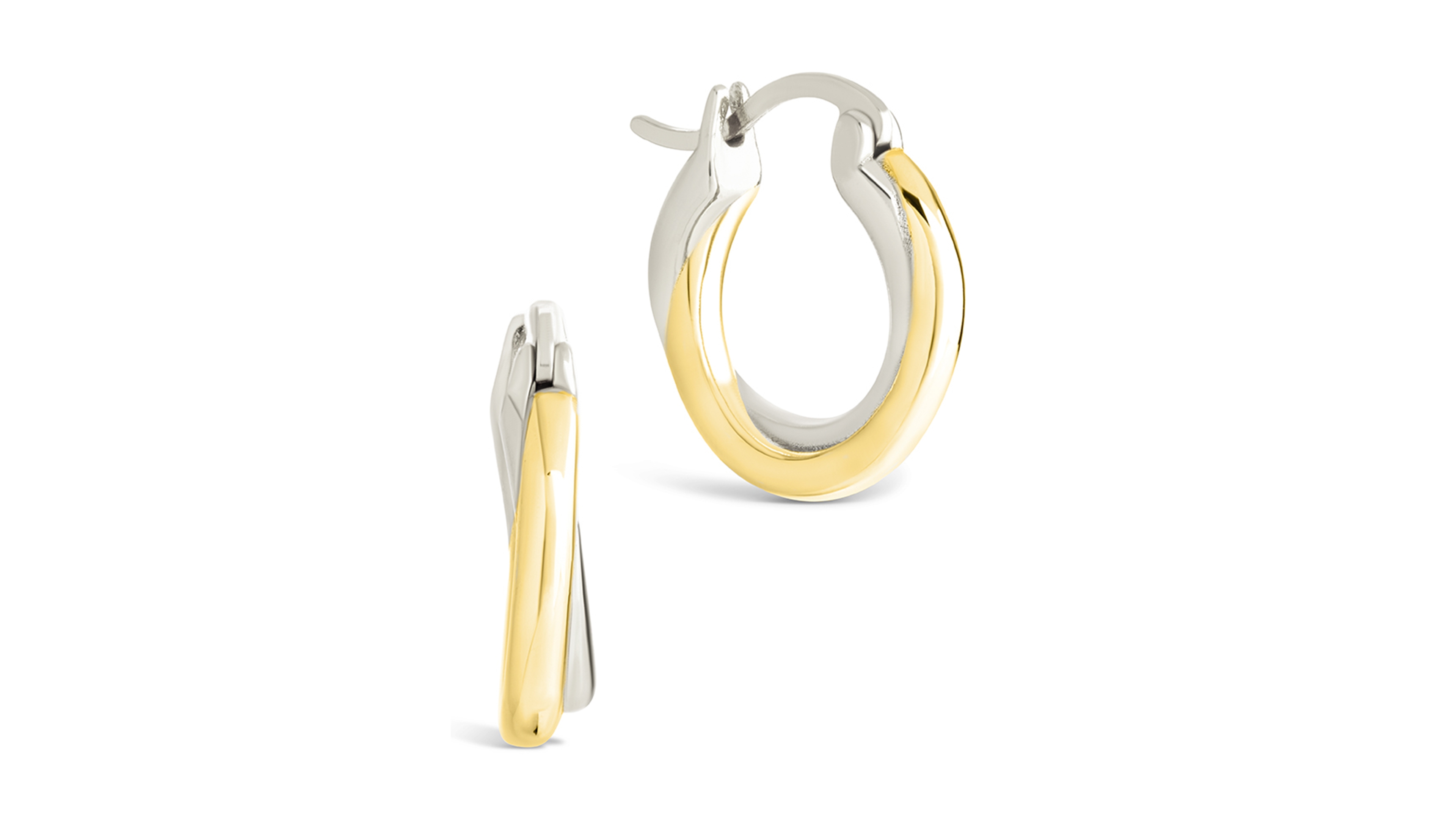 Sterling Forever Sterling Silver Janice Twisted Hoop Earrings
