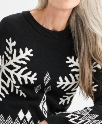 Petite Whimsy Printed Pull-On Sweater, Macy's Exclusive