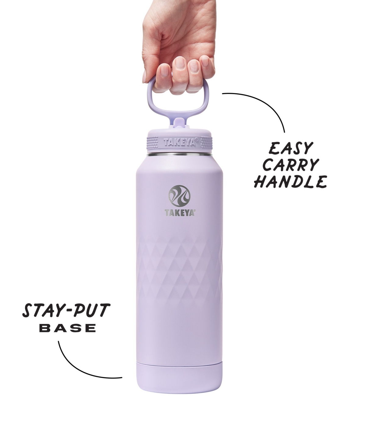 Takeya Sport 40 Oz. Triple-insulated Water Bottle With Straw Lid In Silver