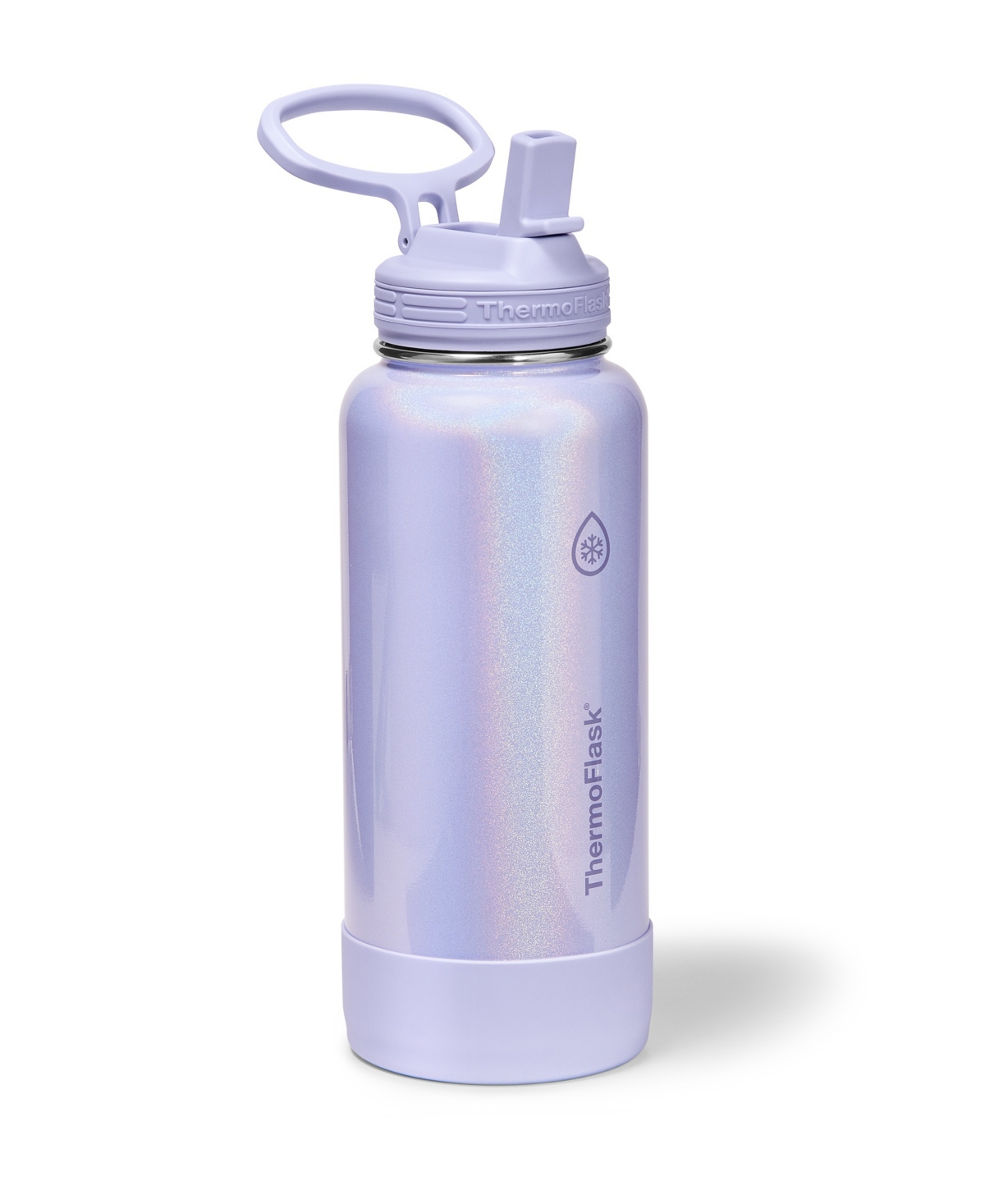 Thermoflask 32 Oz. Double Wall Vacuum Insulated Water Bottle With Straw Lid In Purple