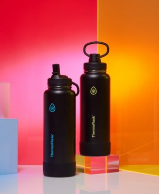 40 oz. Double Wall Vacuum Insulated Water Bottle with Straw Lid