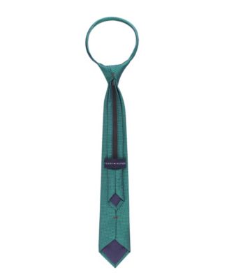 Boys' Pre-Tied Textured Solid Design Tie