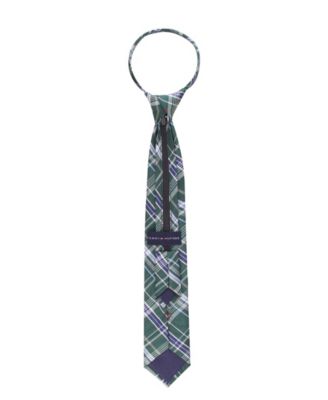 Boys' Pre-Tied Plaid Pattern Tie