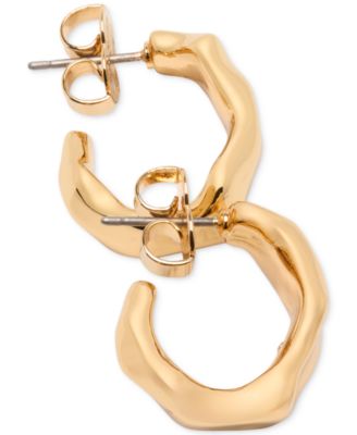 Gold-Tone Huggies Hoops Earrings