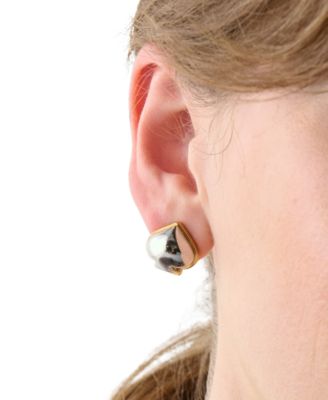 Silver-Tone Sculpted Stud Earrings (also in Gold-Tone)