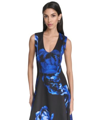 Women's Printed Sleeveless Dress