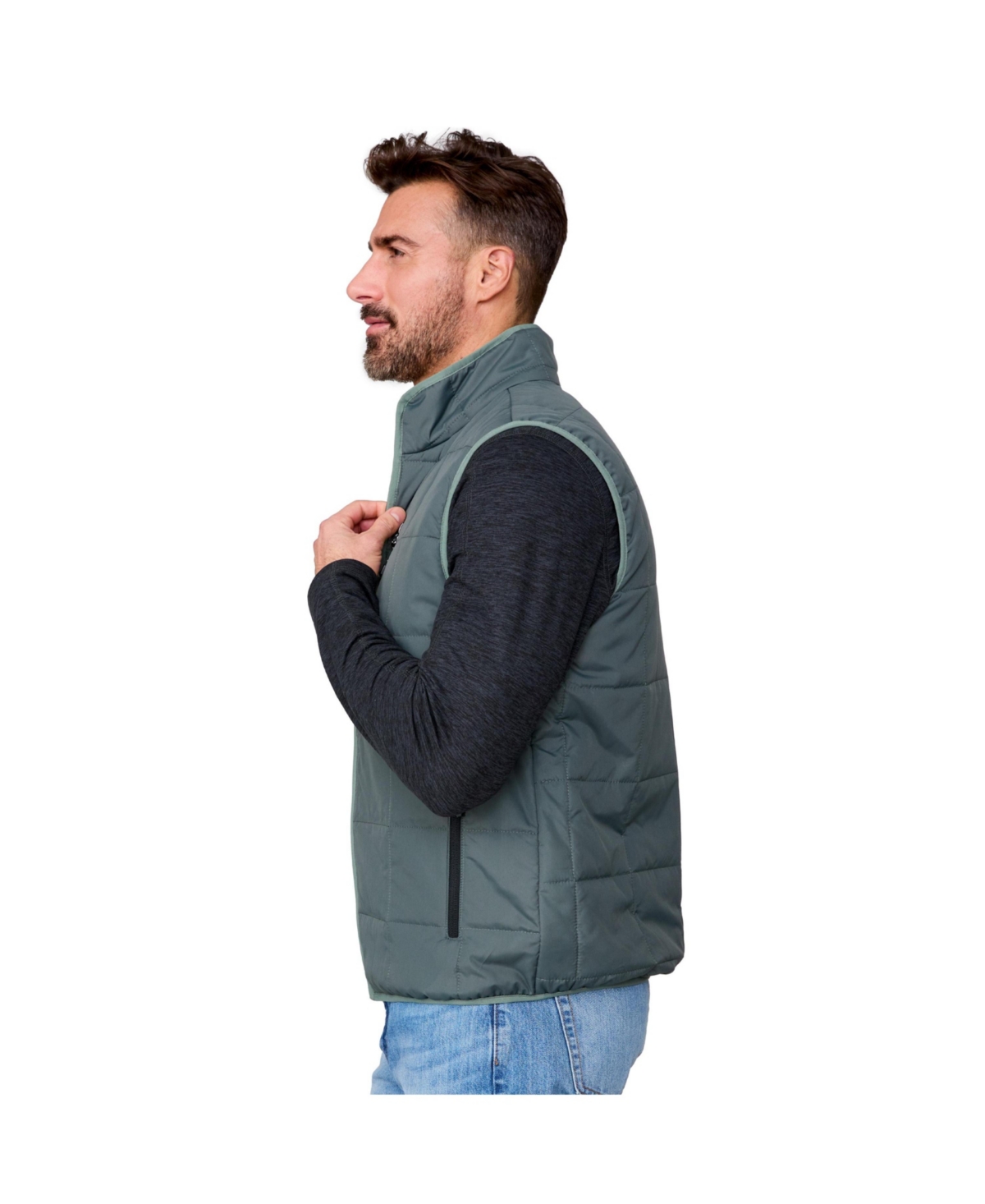 Free Country Men's Maple Creek Iv Box Quilted Puffer Vest