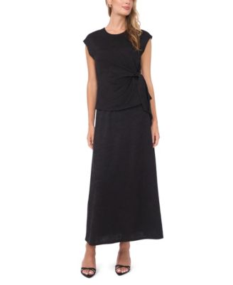 Women's Drop Shoulder Tank With Front Knot Top