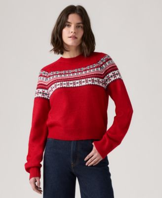 Women's Lou Fair Isle Crewneck Sweater Macy's Exclusive
