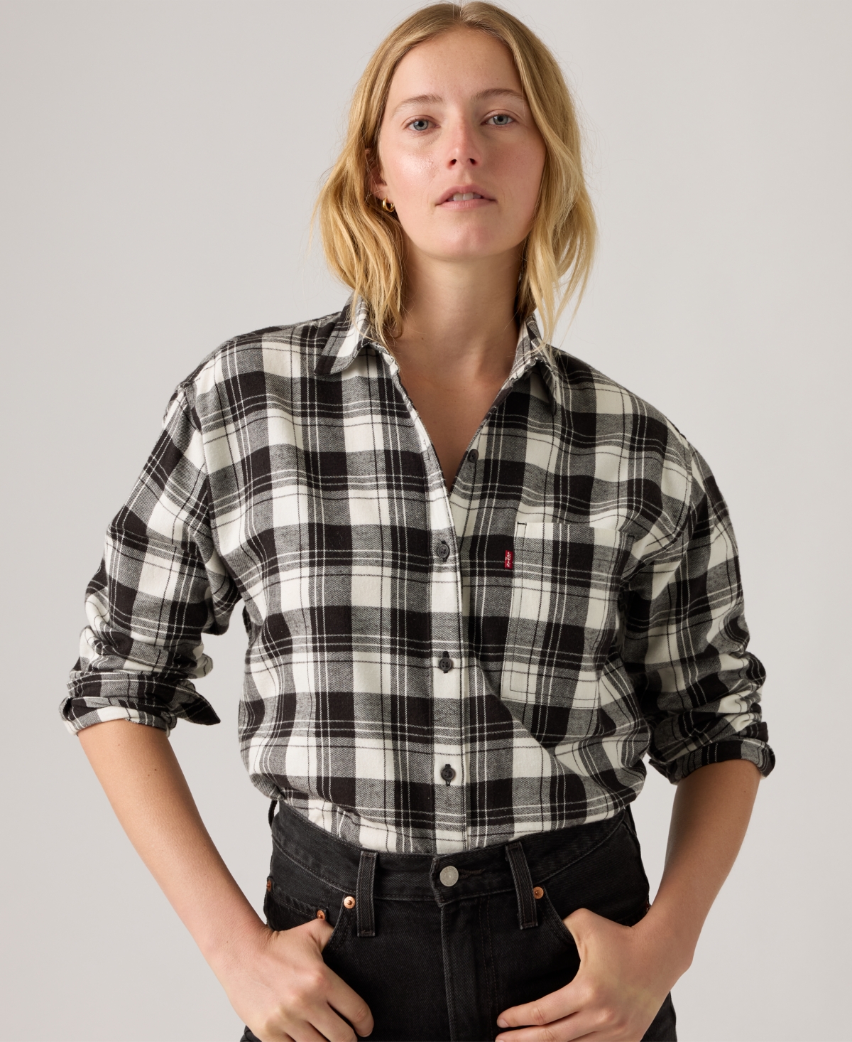 Levi's Women's Henriette Flannel Long Sleeve Shirt In Multi