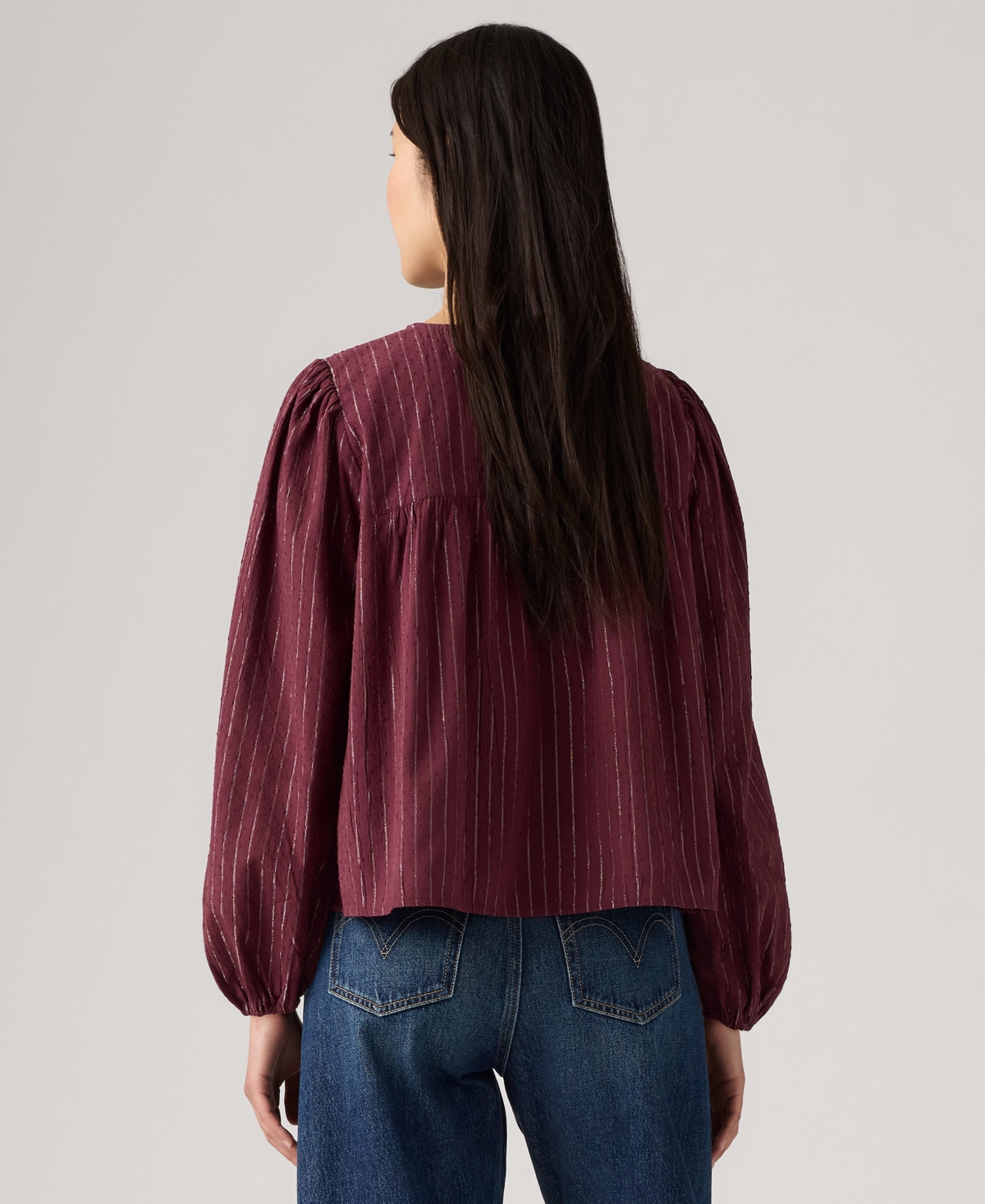 Levi's Women's Josephine Long Sleeve Top In Red