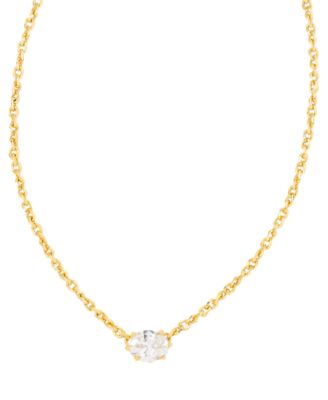 2-Piece Cubic Zirconia Cailin Pendant Necklace and Huggie Earrings Gift Set