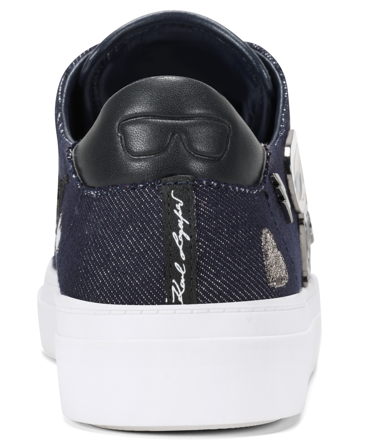 Karl Lagerfeld Women's Cate Pins Lace Up Sneakers In Blue