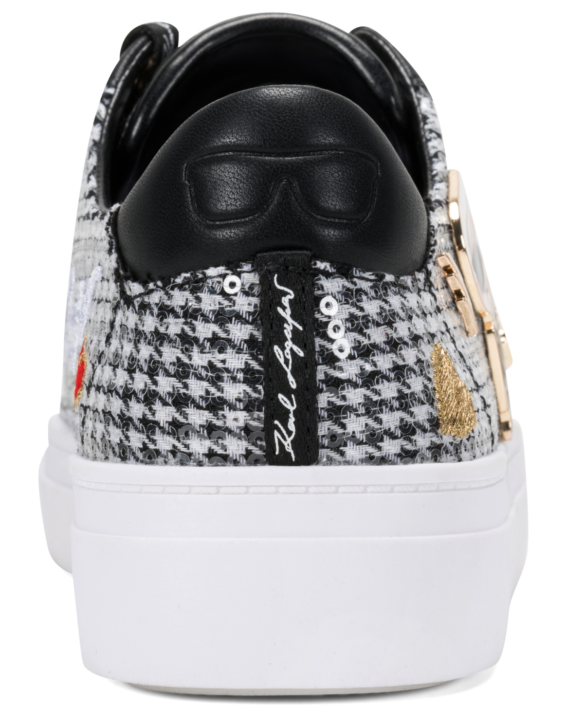 Karl Lagerfeld Paris Women's Cate Pins Lace Up Sneakers