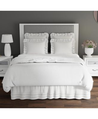 Ruffled Eyelet 14" Drop Bed Skirt, California King