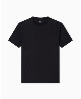 Men's Mercerized Jacquard Allover Logo T-Shirt