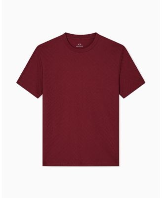 Men's Mercerized Jacquard Allover Logo T-Shirt