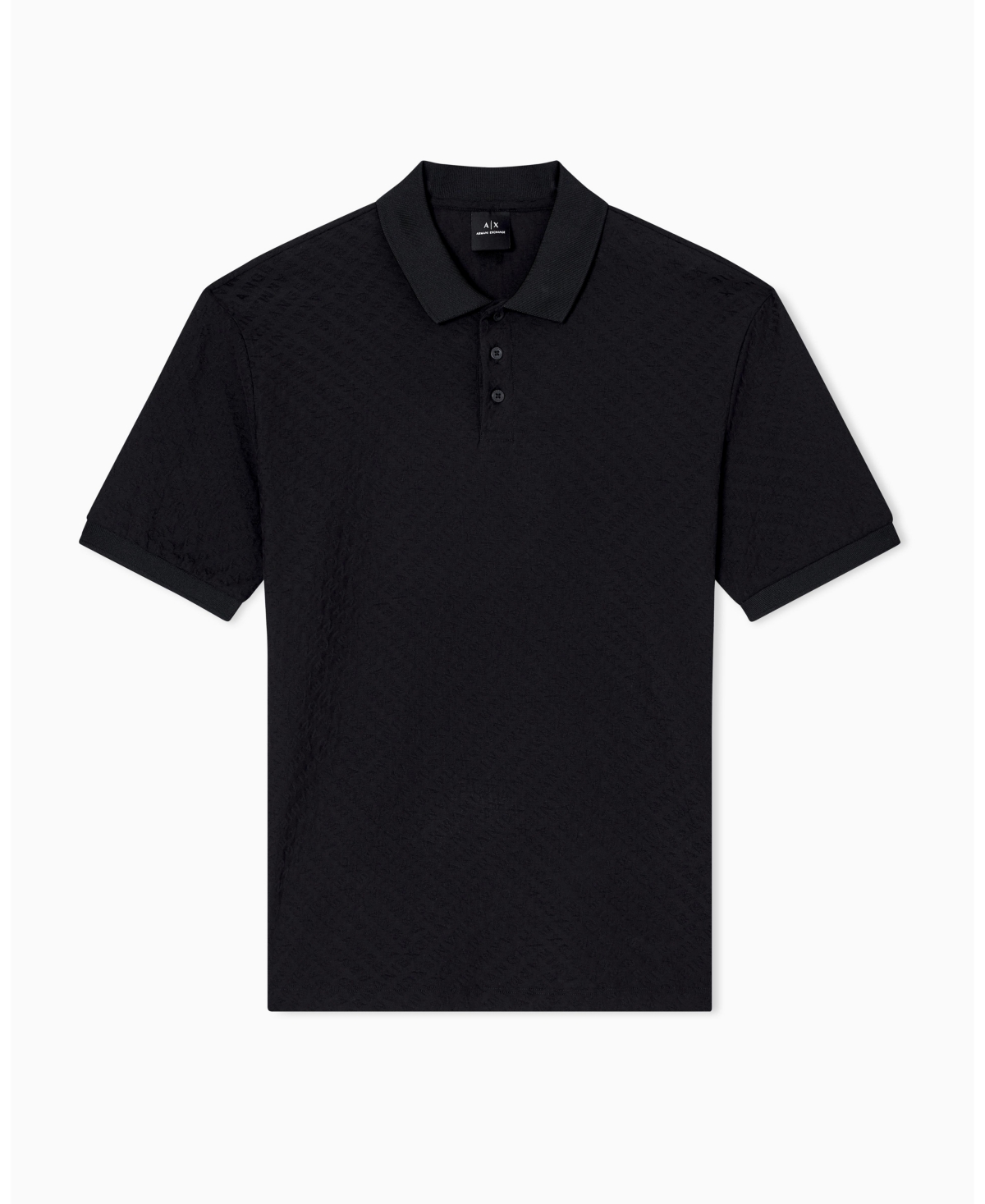 A|X Armani Exchange Men's Mercerized Cotton Jacquard Logo Polo Shirt