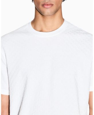 Men's Mercerized Jacquard Allover Logo T-Shirt