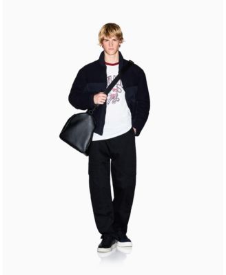 Men's Quilted Color Block Puffer Coat