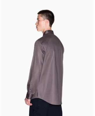 Men's Cotton Jacquard Wording Graphic Shirt