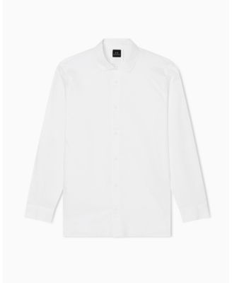 Men's Allover Logo Jacquard Woven Shirt