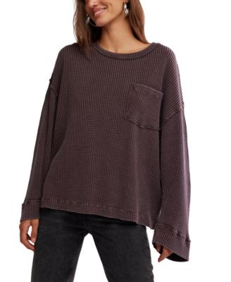 Free People - Women's Dawson Pocket Oversized Pull-On Top