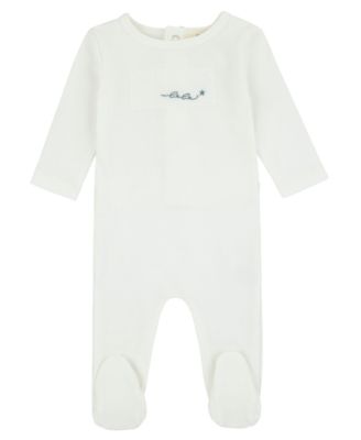 Baby Muslin Patch Cotton Layette Footie