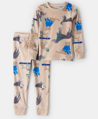 Carter's - Boys Toddler 2T-5T 2-Piece Dog Print Snug Fit Top and Pants Pajama Set