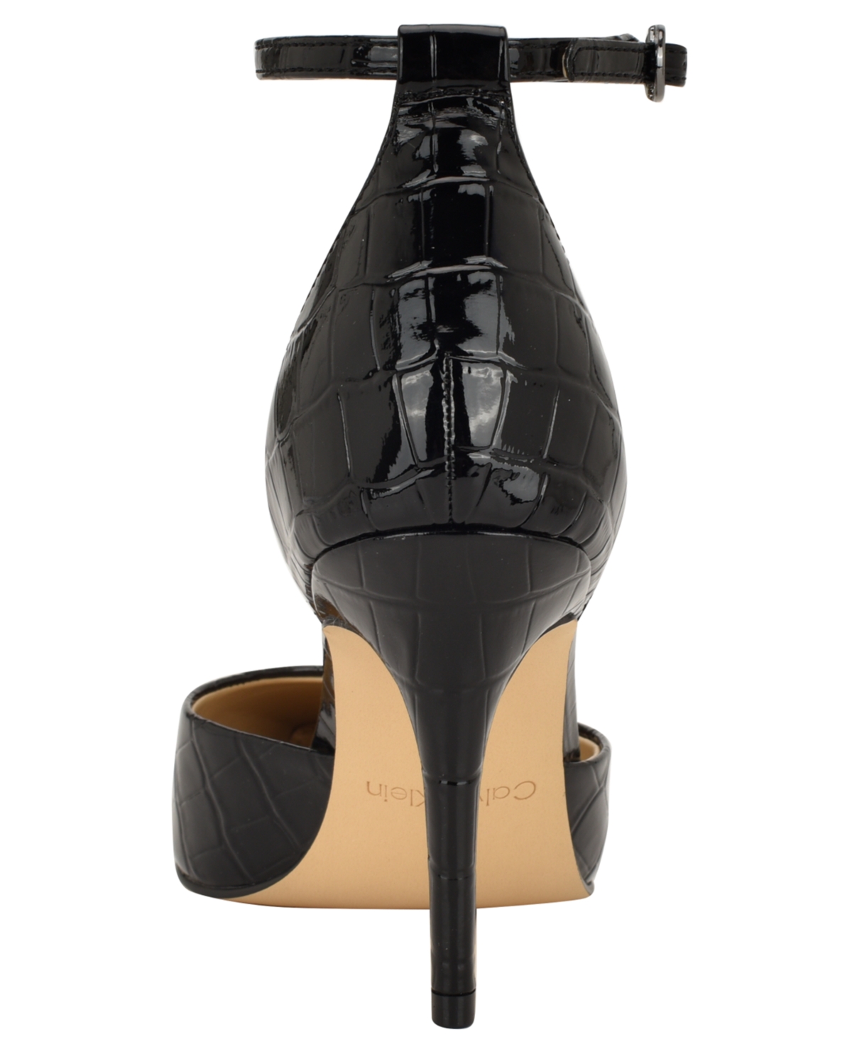 Calvin Klein Women's Olettia Ankle Strap Stiletto Pumps In Black