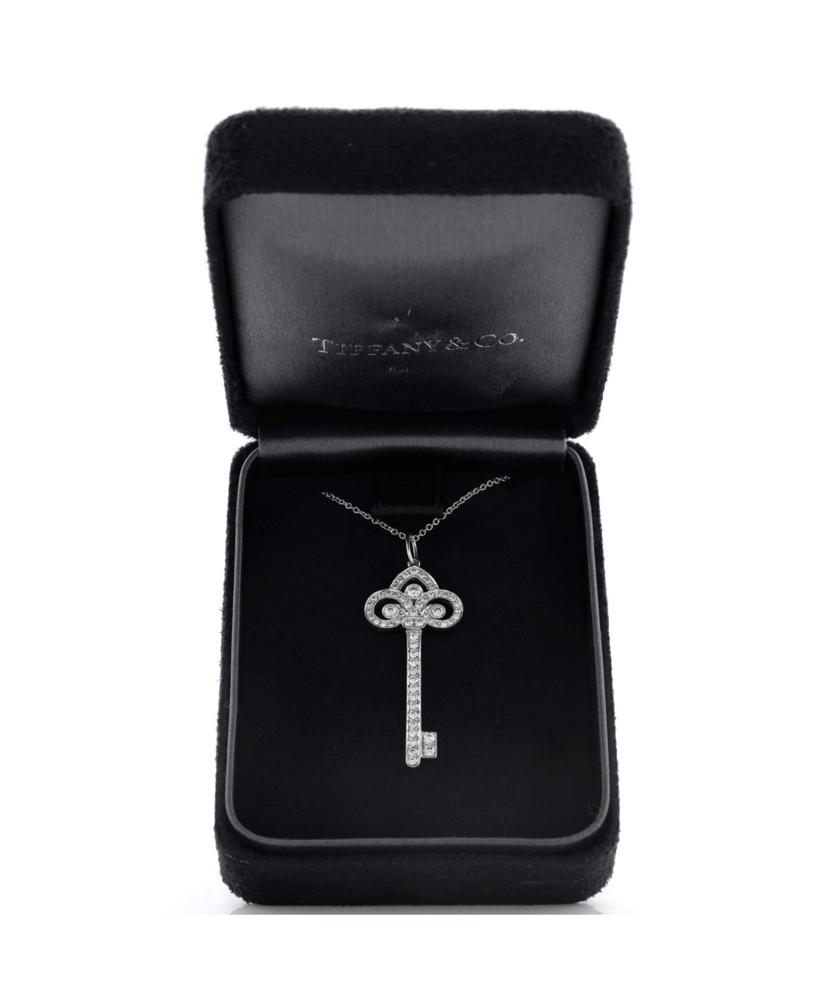 Pre-Owned Tiffany & Co Fleur de Lis Key Pendant Necklace
