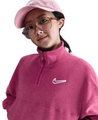 Sportswear Big Girls' Quarter Zip Fleece Top