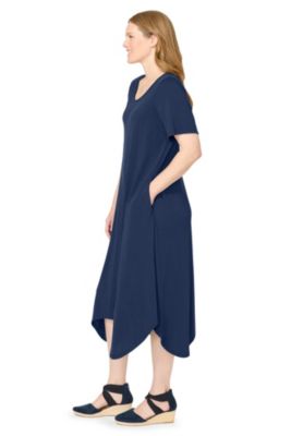 Plus Size Drape Hem Dress