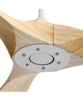 60-inch Modern White 3-Blade Ceiling Fans with Intelligent Remote Control and Timing Function