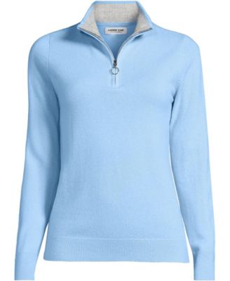 Women's Cashmere Quarter Zip Sweater