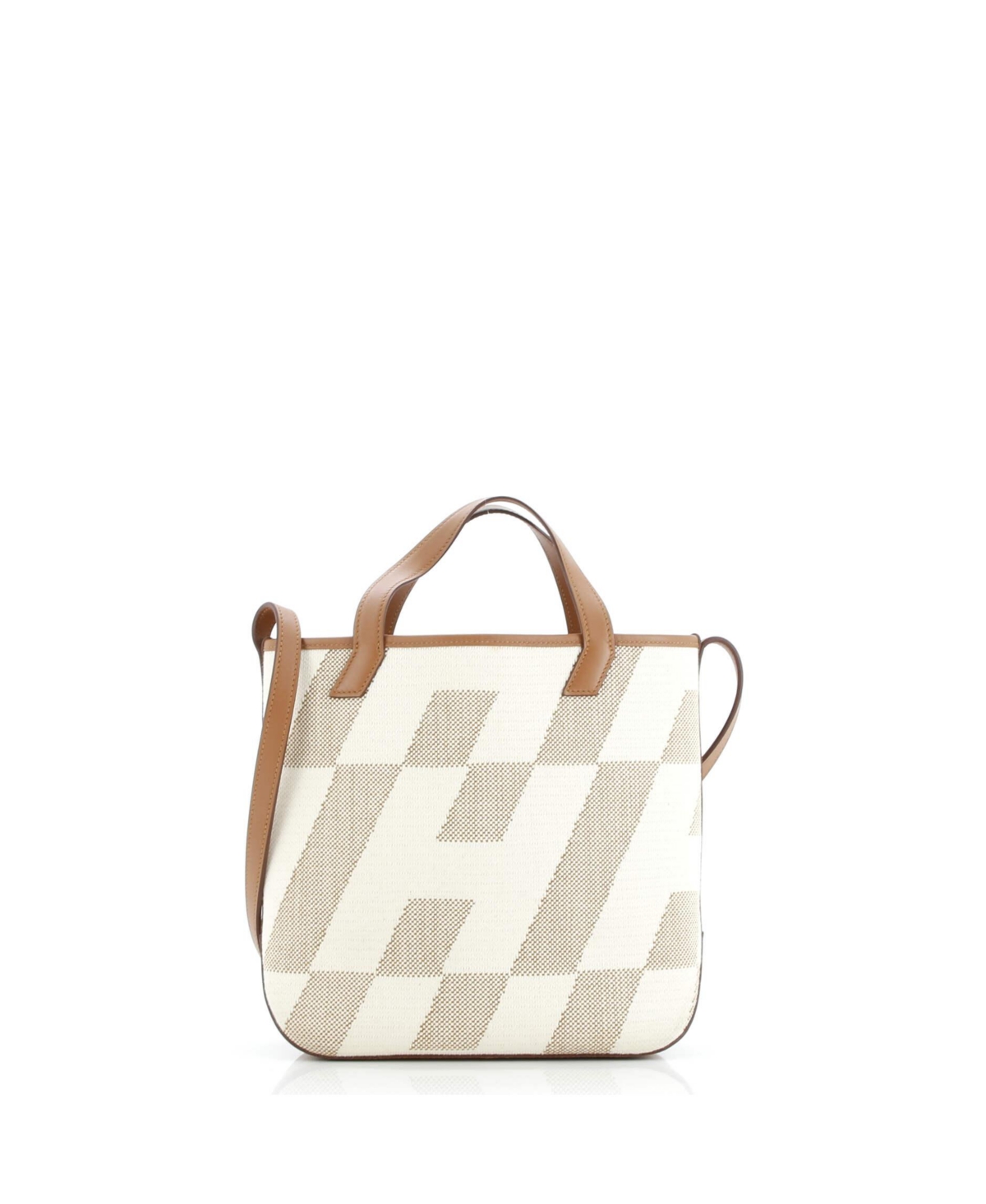 Pre-Owned Hermes 27 Cabas H en Biais Tote Canvas with Leather
