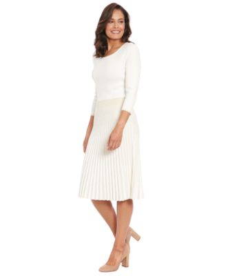 Women's Mock Neck Pleated Dress