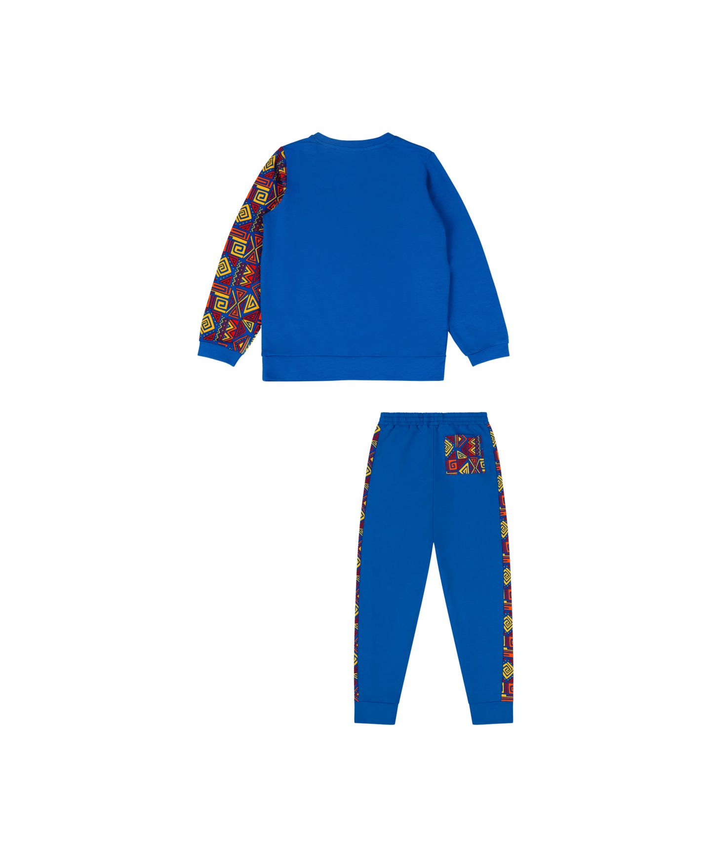 Детский комплект Mixed Up Clothing: свитшот и джоггеры для мальчиков, Blue Multicolor, цвет: Синий разноцветный — фото 3