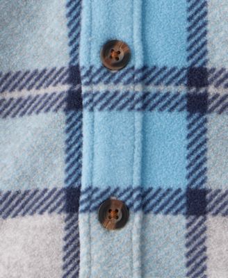 Baby Boys' Plaid Long-Sleeve Shacket, Bodysuit and Pants, 3-Piece Set