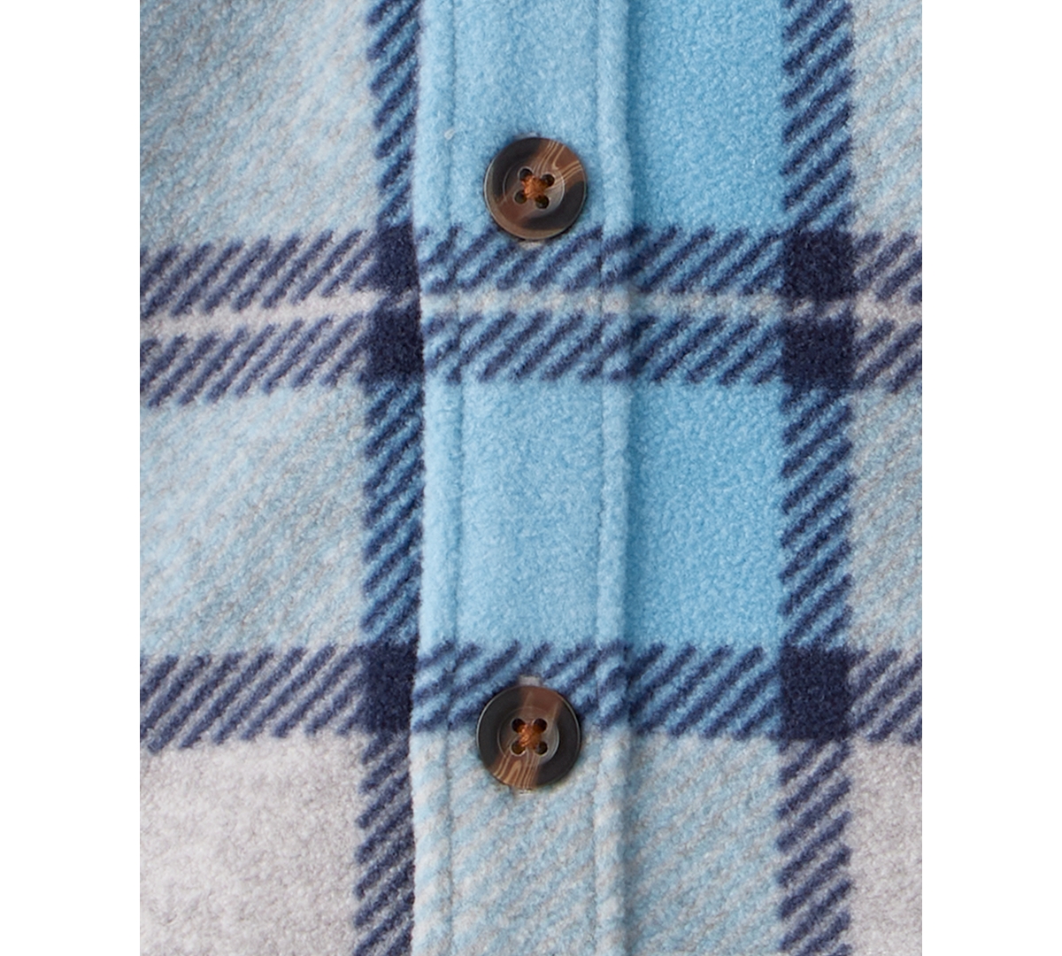 Carter's Baby Boys 3-piece Plaid Long-sleeve Shacket, Bodysuit And Pants Set In Multi