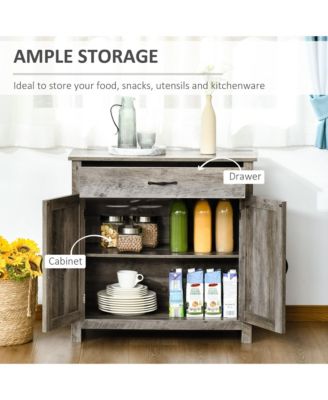 32&amp;#x22; Modern Farm Style Sideboard Storage Buffet Server Cabinet Organizer