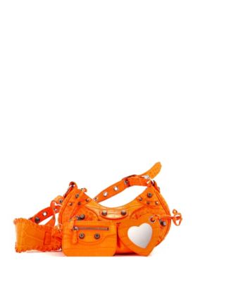 Small Le Cagole Giant Studs Shoulder Bag Embossed Leather