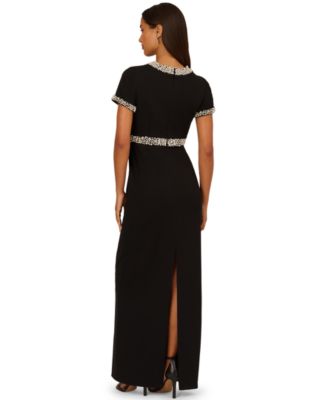 Women's Crewneck Embellished Ankle Dress