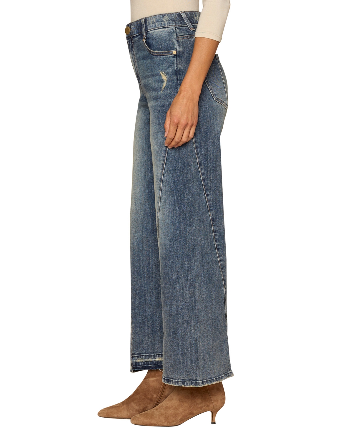 Democracy Women's Skyrise Wide-leg Jeans In Blue