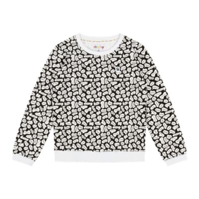 Kids Crewneck Sweatshirt and Jogger Pants Set - Black/White-Hello